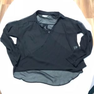 Black Sheer Blouse